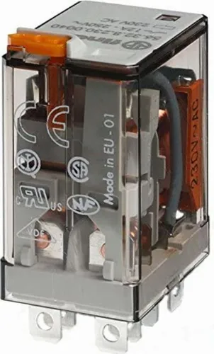 Finder Steckrelais 56.32.8.230.0040 - Chassismontage 230 V AC, 2 W, 12 A, Blau