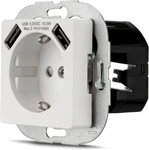 REV Ritter Schuko Steckdose mit 2x USB und Kindersicherung von REV