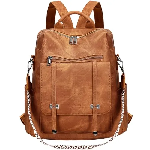 Leathario Damen Rucksack