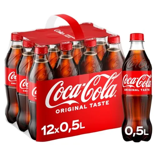 Coca-Cola 0,5 Liter, 12er Pack - Cola im praktischen 12er Pack - ideal für gesellige Abende und Grillpartys, immer frisch und erfrischend!