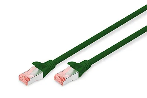 DIGITUS LAN Kabel Cat 6 - 2m - RJ45 Netzwerkkabel - S-FTP Geschirmt - Kompatibel zu Cat-6A und Cat-7- Grün