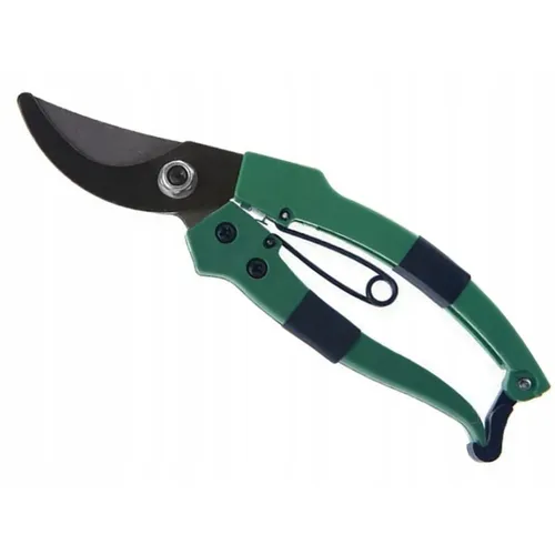 Gartenschere 18 cm 1 Stück Grün Astschere Blumenschere Rosenschere Bypassschere Gehärtete Klinge Kohlenstoffstahl
