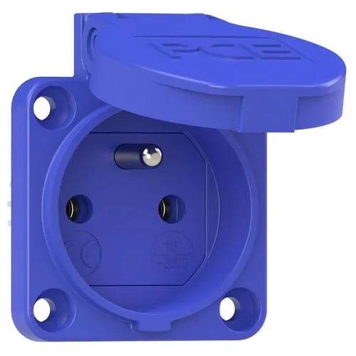 PC Electric 104-0bs Schutzkontakt-Steckdose IP54 Blau