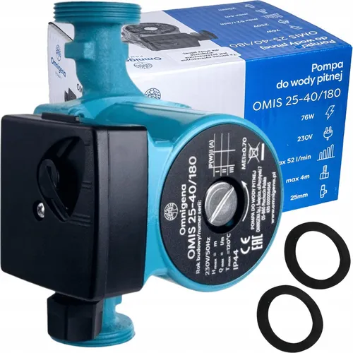 OMIS 25-40/180 Umwälzpumpe für Trinkwasser, sparsamer Umwälzofen