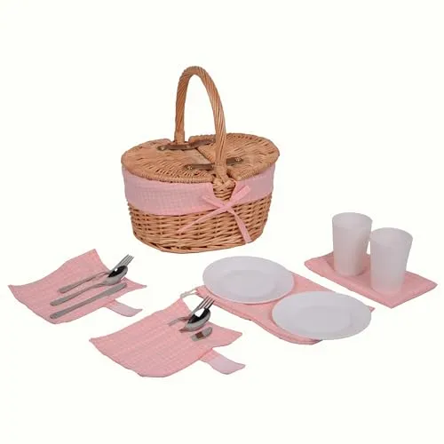 UNUS® Picknickkorb für Kinder oval aus Weide
