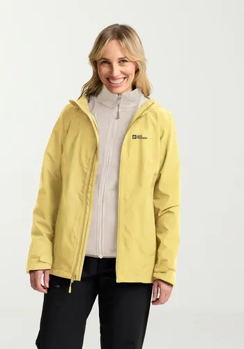Jack Wolfskin Moonrise 3in1 Ganzjahresjacke für Damen - Nachhaltige Funktionsjacke mit wasserdichtem TEXAPORE CORE und warmer POLARTEC Innenjacke, ideal für jede Wanderung.