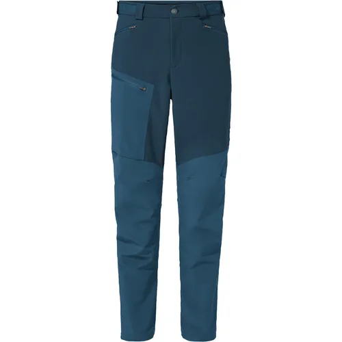 Vaude Elope Pants - Trekkinghose Gr 48 - Regular blau - Strapazierfähige Wanderhose in Blau, Größe 48, Regular. Ideal für Trekking und Wandern dank Stretch und DWR-Imprägnierung. Perfekt für Outdoor-Abenteuer!