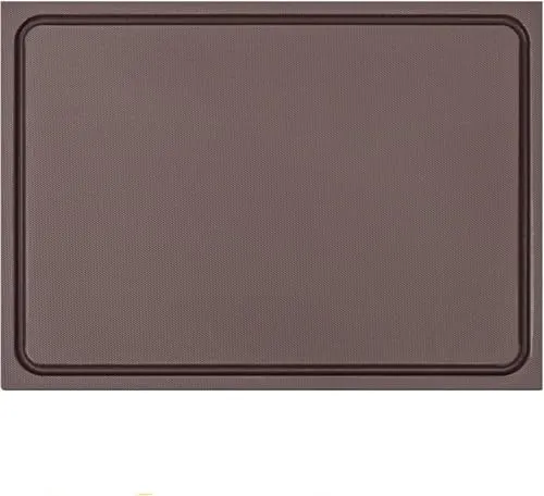 Muvell stabiles Schneidebrett Kunststoff | Braun 45x30x2 cm - Hackbretter aus hochwertigem, messerschonendem HDPE 500, spülmaschinenfest und mit Antirutsch-Struktur für sicheres Schneiden. Ideal für die Verarbeitung von trockenen und feuchten Lebensmitteln.