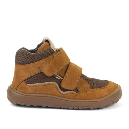 Froddo Barefoot Tex Autumn Cognac Größe EU 26 - Stiefel für Jungen mit Textil-Obermaterial für ein angenehmes Barfußgefühl und extra flexible Laufsohle, ideal für die Freizeit.