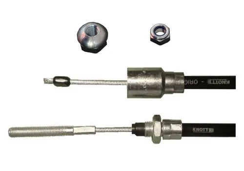 Knott Bremsseil 33921-1.34 - 2430mm Hüllenlänge - Autoanhänger Bremsseil von Knott mit Hüllenlänge 2430mm und Gesamtlänge 2640mm, passend für viele Radbremsen. Ideal für zuverlässige Bremsleistung und Sicherheit beim Anhängerbetrieb.
