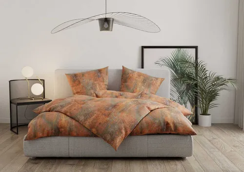 Bettwäsche mit Stil - Mako Satin Garnitur Rost rot/braun (135x200 + 80x80) - Bettwäsche-Sets aus 100% mercerisierter Baumwolle, weich und atmungsaktiv. Mit verdecktem YKK-Reißverschluss, nach Oeko-Tex Standard 100 zertifiziert.