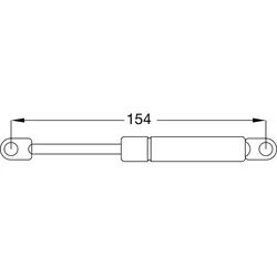 Produktbild Gasdruckfeder 300 N, 154 Mm