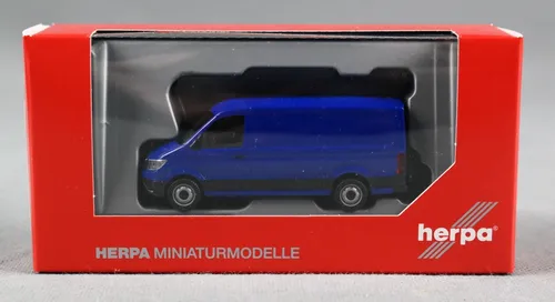 HERPA 095853 H0,1:87 MAN TGE Kasten Flachdach, ultramarinblau NEU!