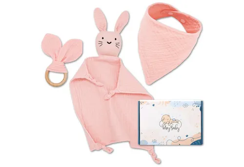 Totsy Baby Lätzchen Neugeborenen Baby Geschenk Musselin Schnuffeltuch für Junge & Mädchen