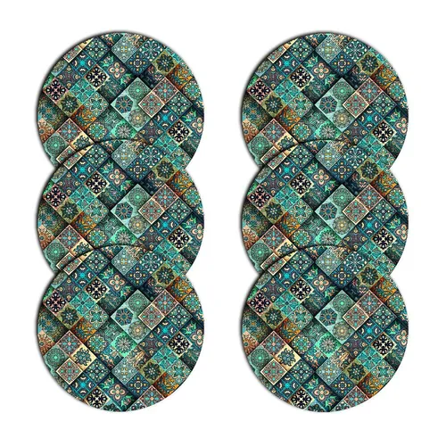 Bertoni Platzset, 6 runde Filz-Tischsets - Tischsets aus hochwertigem, komprimiertem Polyesterfilz, 6-teilig, 33 cm Durchmesser, langlebig und maschinenwaschbar bis 40 Grad für stilvolle Tischarrangements.