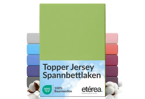etérea Himmlische Qualität Spannbettlaken etérea Comfort Jersey Topper Spannbettlaken, Jersey, Gummizug: rundum, (1 Stück)