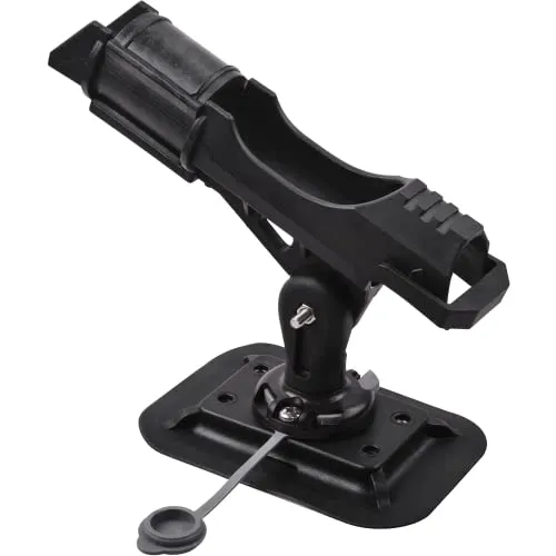 Rutenhalter Angelrutenhalter für Boot Kajak, 360 Grad Verstellbare Angelrute Rutenständer Bootszubehör mit Großem Klemm-Klapphalter