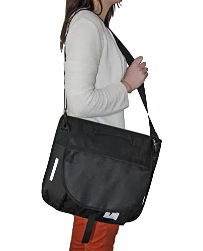 Red Loon Fahrradtasche – universelle Gepäckträger in Schwarz – Fahrrad-Tasche mit Schultergurt und Reflektoren – 2-in-1 Tasche für Einkaufen, Radtouren & die Arbeit