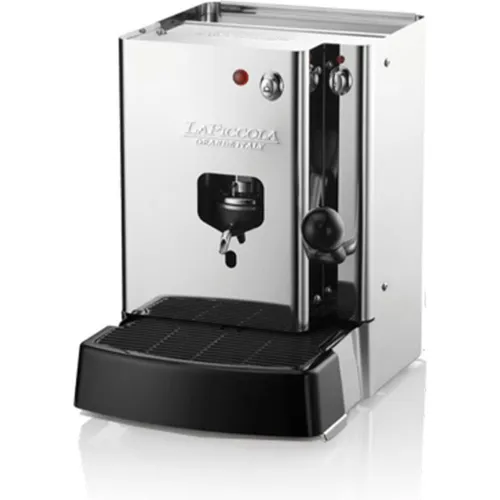 La Piccola Espressomaschine Sara Classic ESE-Pads 44mm - Espressomaschine aus Edelstahl mit energiesparender Standby-Funktion und schnellem Aufheizen, ideal für perfekten Kaffeegenuss zu Hause oder im Büro.
