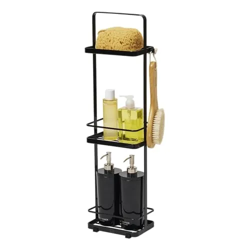 Yamazaki 6635 TOWER Badregal mit 3 Ebenen in schwarz von Yamazaki