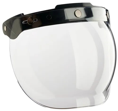 Bandit Jet Bubble Klappvisier, transparent für Männer - Motorrad-Headsets mit kratzfester und beschlagfreier Technologie für optimale Sicht und Sicherheit auf der Straße