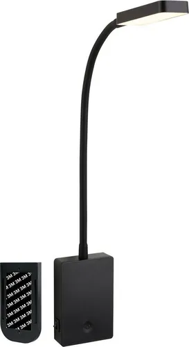 Briloner Akku LED Leselampe - Dimmbar & Flexibel - Wandleuchte für Innenräume, einfach ohne Bohren zu montieren. Die dimmbare LED Leselampe bietet warmweißes Licht und ist ideal für jeden Raum.