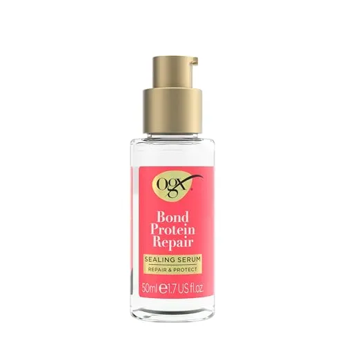 OGX Bond Protein Repair Serum für geschädigtes Haar, 50 ml in rot von OGX