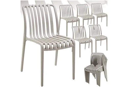 tectake Gartenstuhl Set (6 St) von tectake