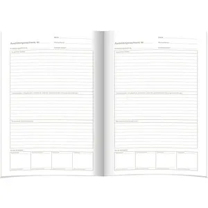 RNKVERLAG 5083 - Ausbildungsnachweisheft für alle Ausbildungsberufe, umweltfreundlich und ideal für wöchentliche oder monatliche Eintragungen