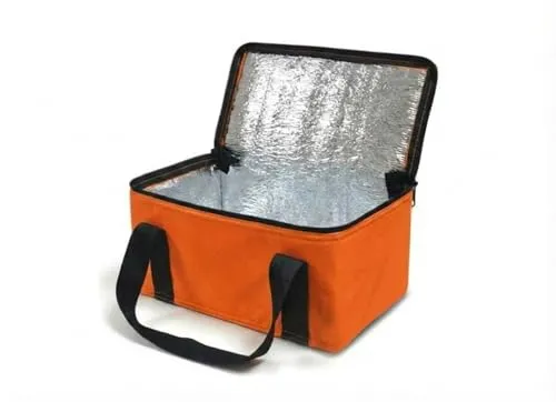 Provance Kühltasche Einkaufstasche Isoliertasche Kühlbox 9,5L Picknicktasche Isolierbox faltbar Picknicktasche Strandtasche (Orange)