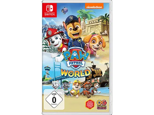 PAW Patrol 4 World - Switch [EU Version] - Nintendo Switch Spiel mit brandneuer PAW Patrol Geschichte und Missionen in Abenteuerbucht, Dschungel und Bellenburg. Ideal für 1-2 Spieler mit vielen Sammelgegenständen und einzigartigen Welpenfähigkeiten!