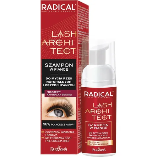 Farmona Radical Lash Architect Shampoo In Foam For Washing Natural And Extended Eyelashes 50Ml (Körpermilch, 50 ml) (5900117978313)