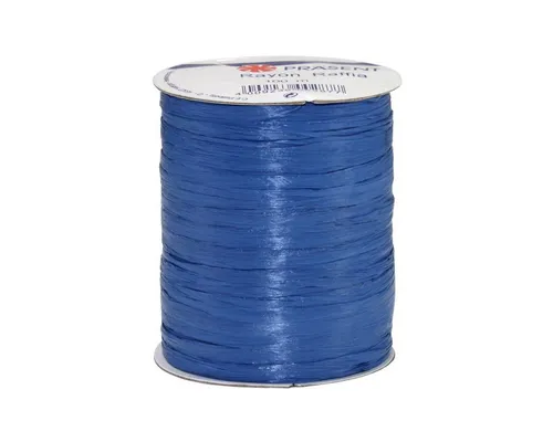 PRÄSENT Geschenkband PRÄSENT Bastband Rayon Raffia royalblau 100m