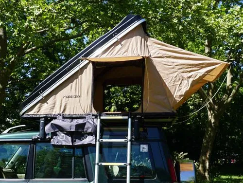 Prime Tech Delta Hartschalen-Autodachzelt, beige von Prime Tech