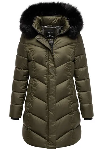 REPUBLIX Winterjacke ANAYA Damen - Gefütterter Parka mit Kapuze in Olive - Bequeme, gefütterte Winterjacke für Damen im Regular Fit. Ideal für Freizeit und Business. Praktische Eingrifftaschen und stylische Kapuze sorgen für Komfort und Stil.