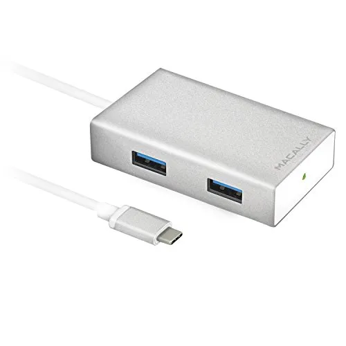 Macally UC3HUB Aluminium USB-C 3.1-Hub mit 4 USB-A Anschlüssen