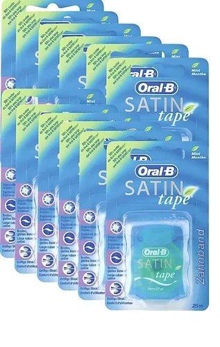 Produktbild 12x  Oral-B Satin Tape Zahnseide 25m Zahnband mit Minze