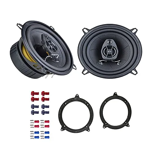 Ground Zero GZIF 5.2 Auto Lautsprecher Boxen 220 Watt 13 cm 2 Wege Koax passend für BMW 3er Limousine (E46) 1998-2005 Türen Front