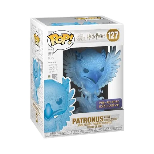 Funko Pop! HP: Patronus - Albus Dumbledore - Chibi Figuren, ideale Sammlergröße von 9,5 cm, aus hochwertigem Vinyl für langlebigen Spaß – das perfekte Geschenk für Harry Potter Fans!