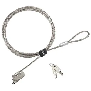Kensington K60630WW - 1,8 m Nano Rundkeil Sicherheitsschloss, robustes Edelstahl-Design für optimalen Diebstahlschutz von Laptops
