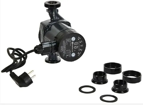 Hocheffizienzpump Umwälzpumpe EHI 25-60/130 für Heizungsanlagen +Verschraubungen