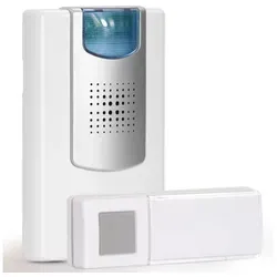 HEIDEMANN Funkklingel Set HX Flashlight - Smart-Türschlossteile mit einer Funkreichweite von bis zu 200 m und praktischer Blitzlichtfunktion für optimale Sichtbarkeit.