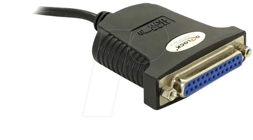 USB 1.1 Adapterkabel, USB-A Stecker > Parallel 25 Pin Buchse, 80cm - Adapter für den Anschluss eines Druckers an den PC, ermöglicht einfache Verbindung mit 80 cm Kabel, ideal für ältere Druckermodelle.