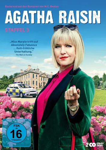 Agatha Raisin - Staffel 3 - 2-DVD-NEU mit Ashley Jensen - Mystery-Komödie TV-Serie auf DVD, spannende Kriminalfälle mit Witz und Charme, ideal für Serienliebhaber.