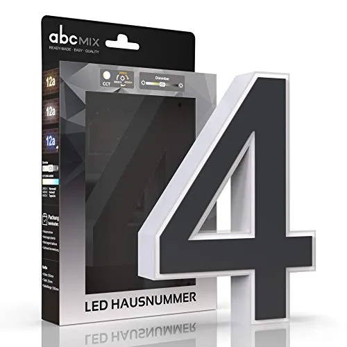 abcMIX LED Hausnummer 4