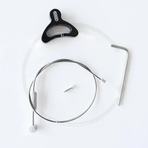 Elvedes Cable Hanger mit Querzug |  für Canti-/ Mittelzugbremse | schwarz