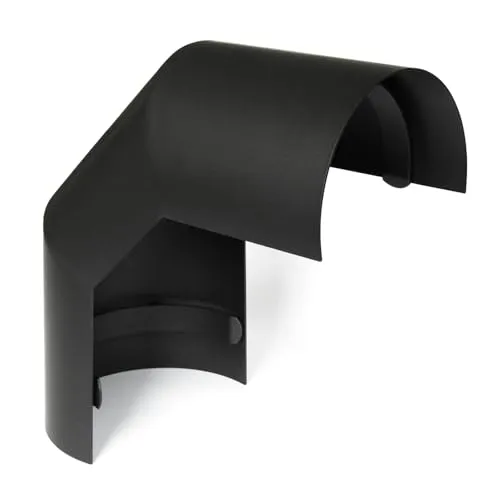 raik SH095-180-sw Rauchrohrbogen 180mm - 90° Thermoschild in Schwarz - Abgasrohre mit 90° Thermoschild für sichere und effiziente Rauchabführung, ideal für Öfen und Heizsysteme.