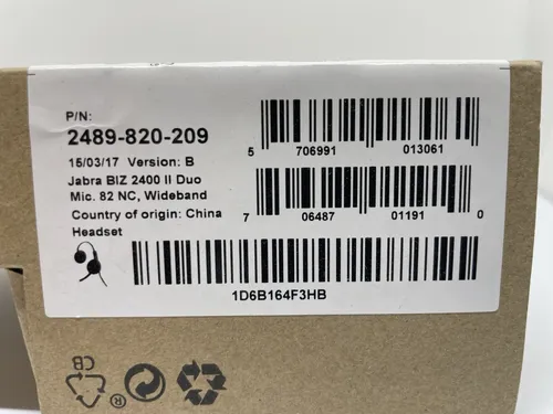 JABRA BIZ 2400 II QD binaural NC (FreeSpin, Wideband) - Kopfhörer mit Noise Cancelling und HD-Voice für klare Gespräche. Ultraleichtes Design für hohen Tragekomfort, ideal für Contact Center und Büros.