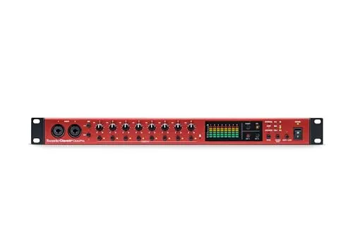 Focusrite Clarett+ OctoPre - Hochwertiger Mikrofonvorverstärker - Vorverstärker für Mikrofone mit klassischem Focusrite-Sound und Air-Schaltung für brilliante Höhenanhebung - ideal für professionelle Aufnahmen.