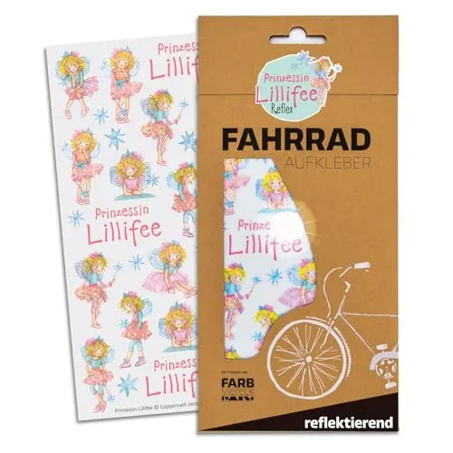 Farbviereck Prinzessin Lillifee Aufkleber für Fahrrad